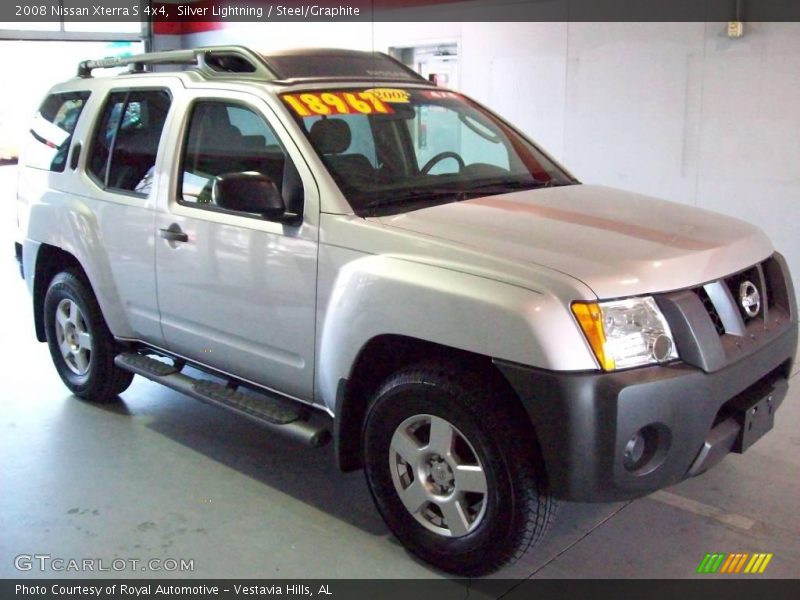 Silver Lightning / Steel/Graphite 2008 Nissan Xterra S 4x4