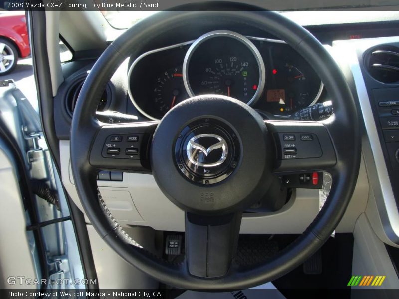 Icy Blue Metallic / Sand 2008 Mazda CX-7 Touring