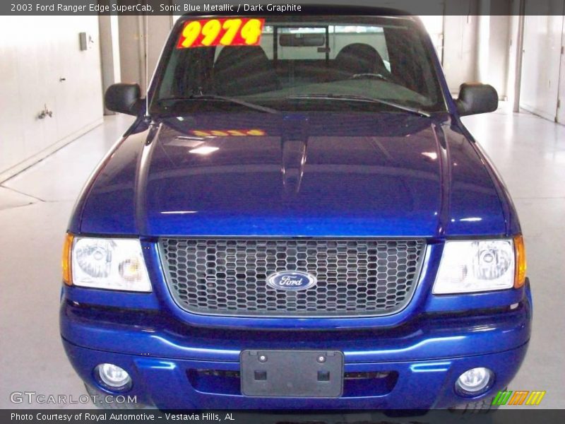 Sonic Blue Metallic / Dark Graphite 2003 Ford Ranger Edge SuperCab