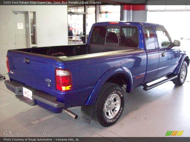Sonic Blue Metallic / Dark Graphite 2003 Ford Ranger Edge SuperCab