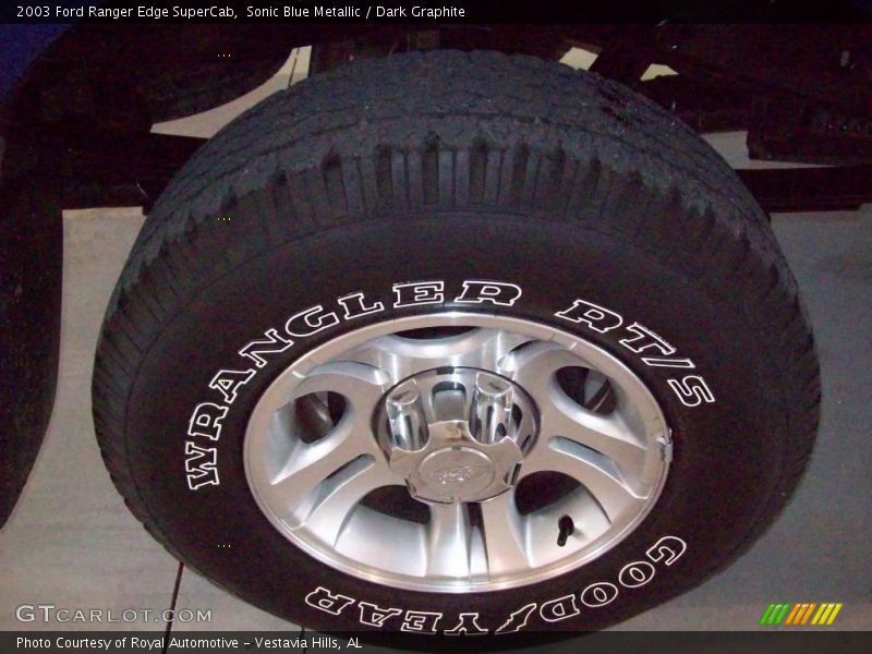 Sonic Blue Metallic / Dark Graphite 2003 Ford Ranger Edge SuperCab