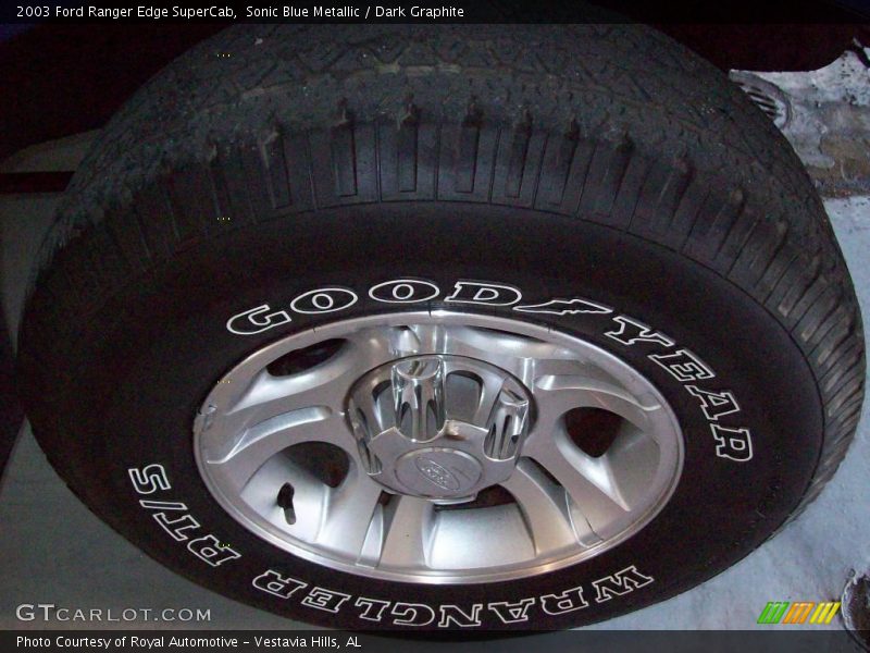Sonic Blue Metallic / Dark Graphite 2003 Ford Ranger Edge SuperCab