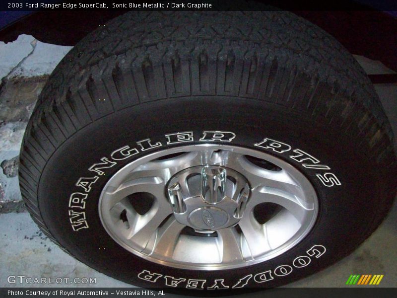 Sonic Blue Metallic / Dark Graphite 2003 Ford Ranger Edge SuperCab