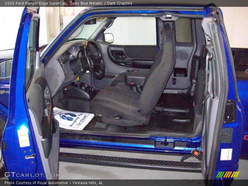 Sonic Blue Metallic / Dark Graphite 2003 Ford Ranger Edge SuperCab