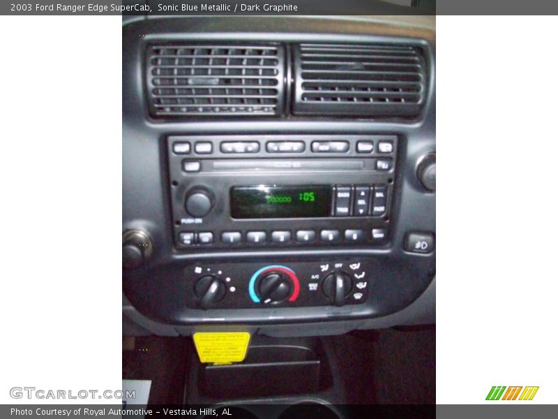 Sonic Blue Metallic / Dark Graphite 2003 Ford Ranger Edge SuperCab
