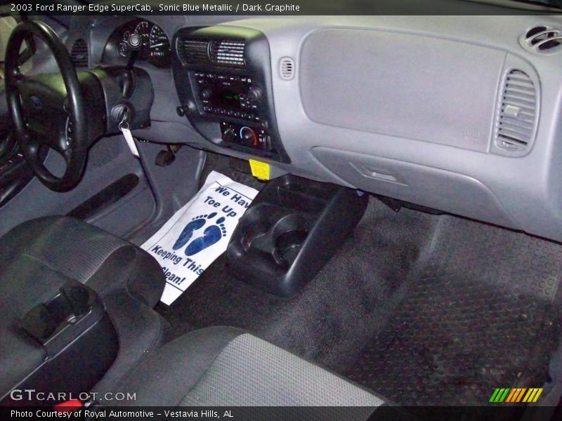 Sonic Blue Metallic / Dark Graphite 2003 Ford Ranger Edge SuperCab