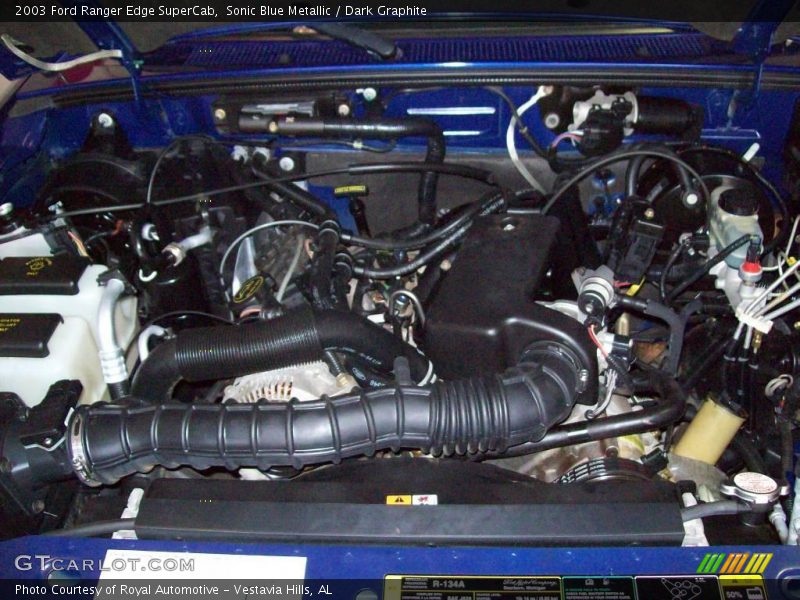 Sonic Blue Metallic / Dark Graphite 2003 Ford Ranger Edge SuperCab