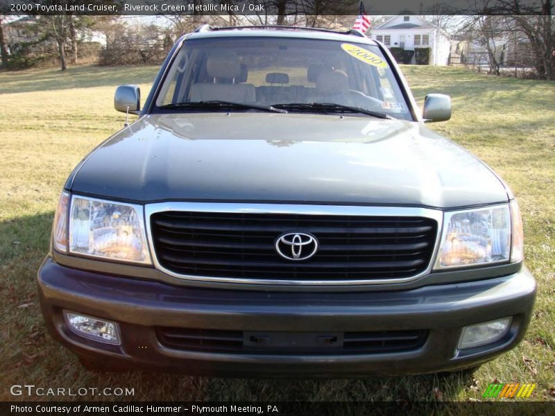 Riverock Green Metallic Mica / Oak 2000 Toyota Land Cruiser
