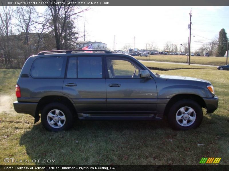 Riverock Green Metallic Mica / Oak 2000 Toyota Land Cruiser