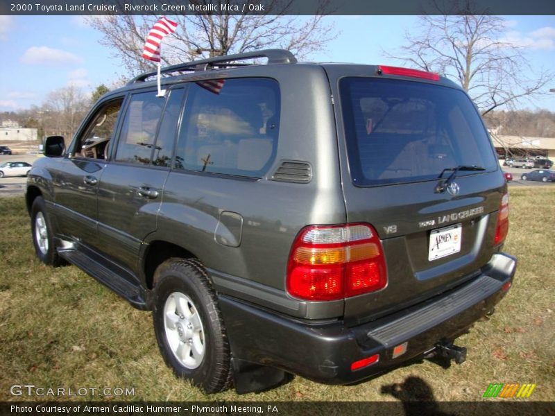 Riverock Green Metallic Mica / Oak 2000 Toyota Land Cruiser