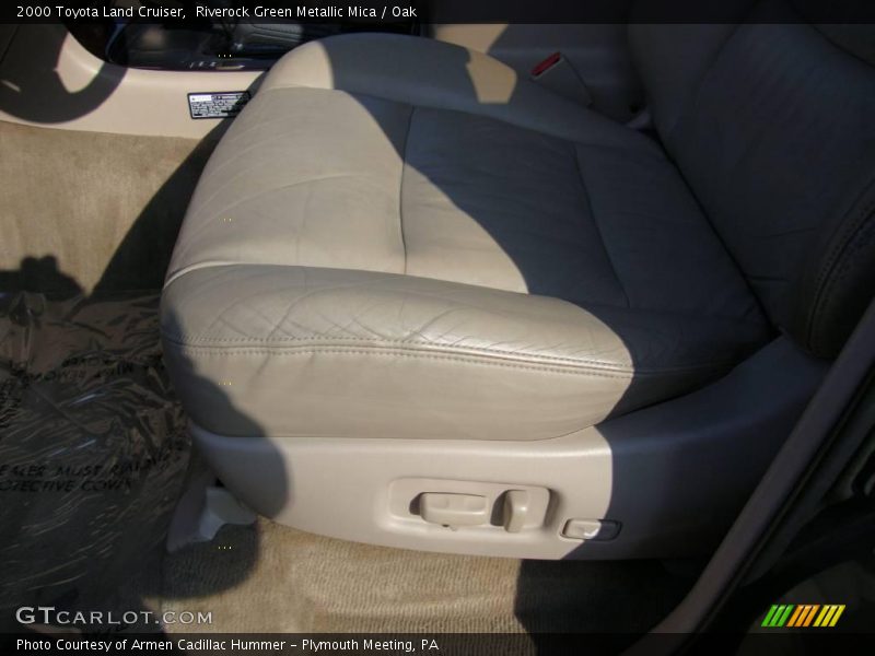 Riverock Green Metallic Mica / Oak 2000 Toyota Land Cruiser