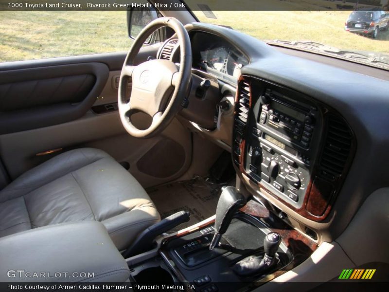 Riverock Green Metallic Mica / Oak 2000 Toyota Land Cruiser