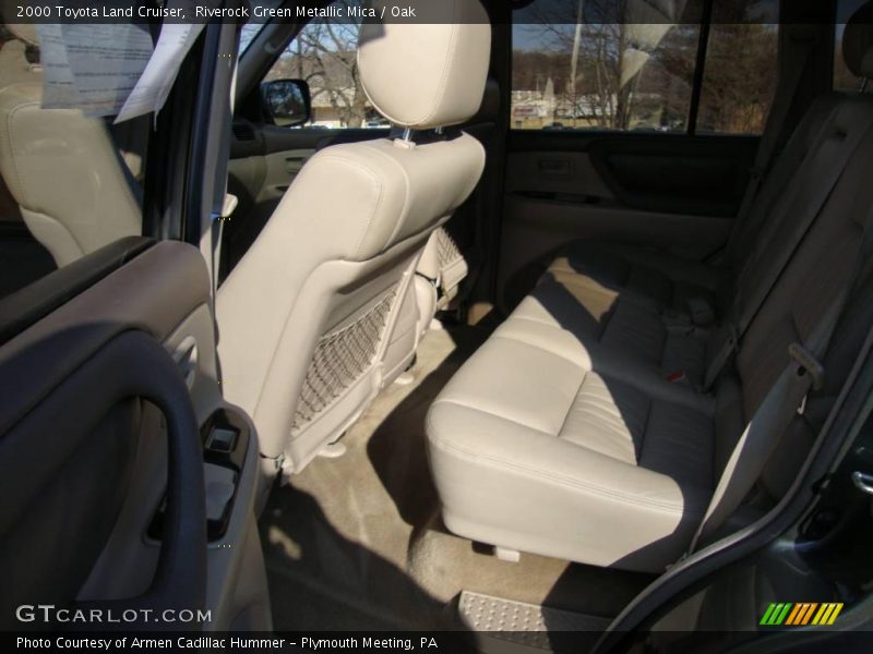 Riverock Green Metallic Mica / Oak 2000 Toyota Land Cruiser