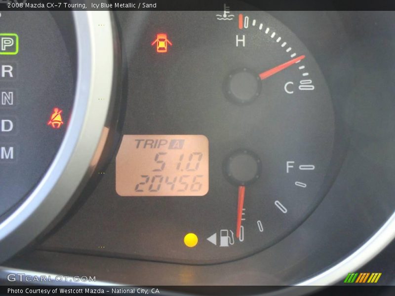 Icy Blue Metallic / Sand 2008 Mazda CX-7 Touring