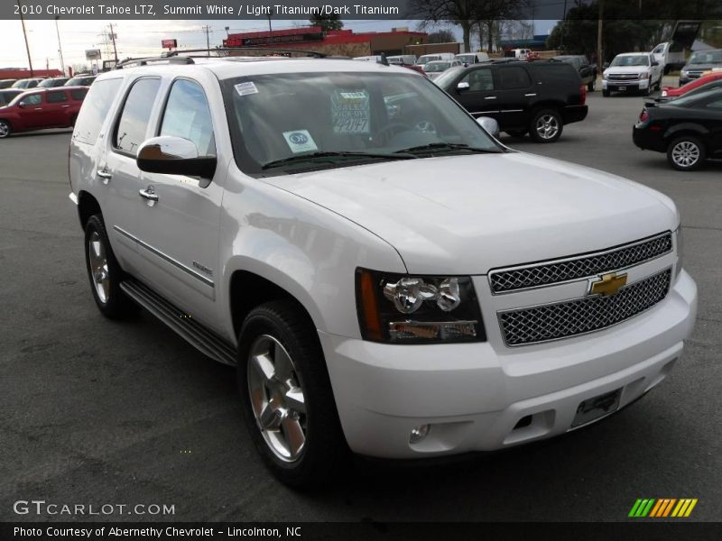 Summit White / Light Titanium/Dark Titanium 2010 Chevrolet Tahoe LTZ
