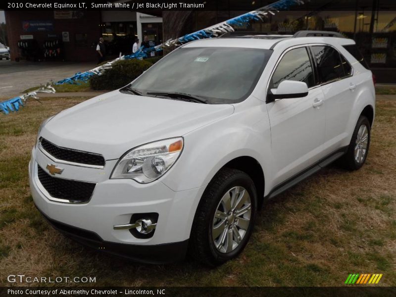 Summit White / Jet Black/Light Titanium 2010 Chevrolet Equinox LT