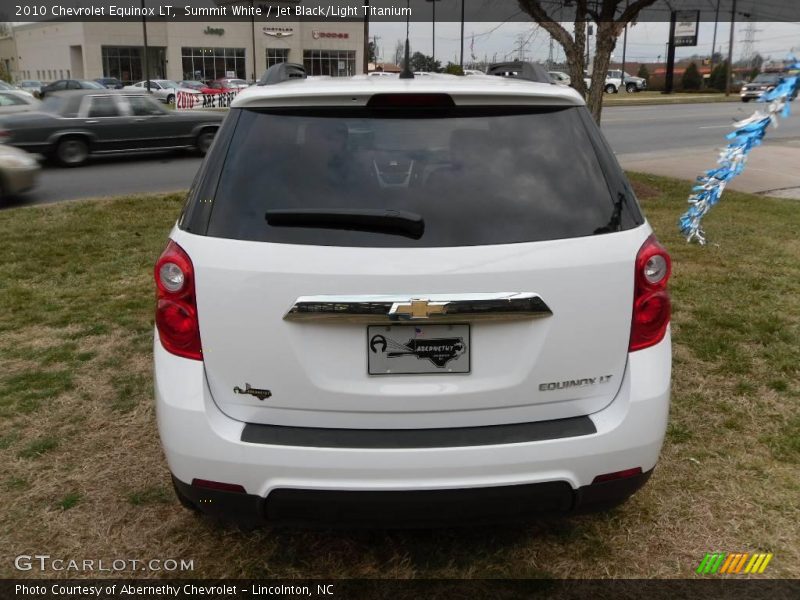 Summit White / Jet Black/Light Titanium 2010 Chevrolet Equinox LT