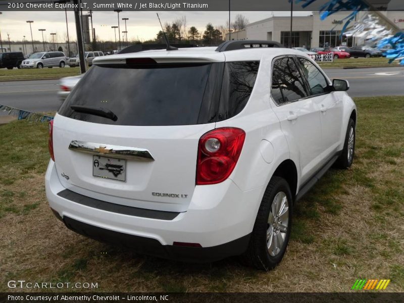 Summit White / Jet Black/Light Titanium 2010 Chevrolet Equinox LT