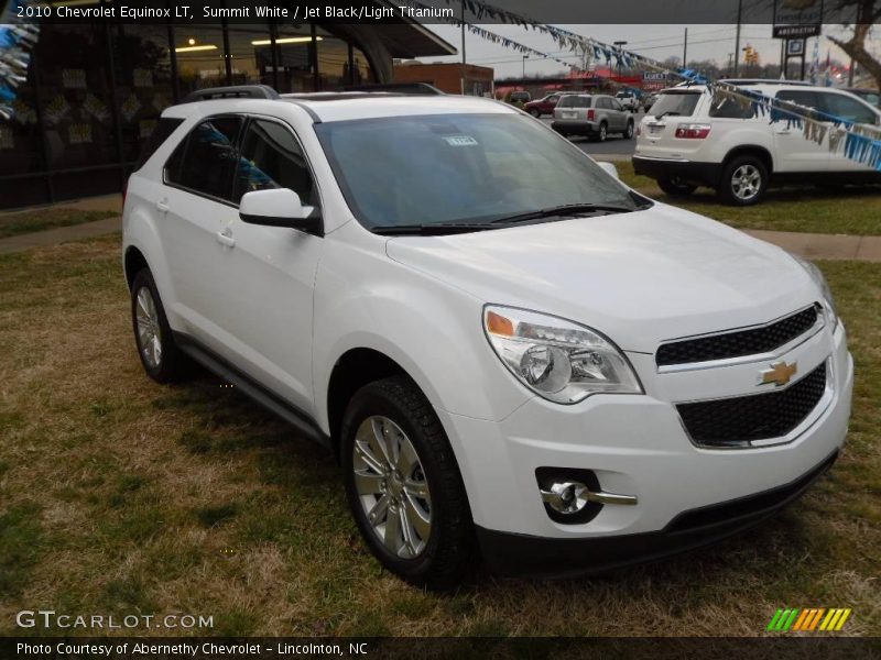 Summit White / Jet Black/Light Titanium 2010 Chevrolet Equinox LT