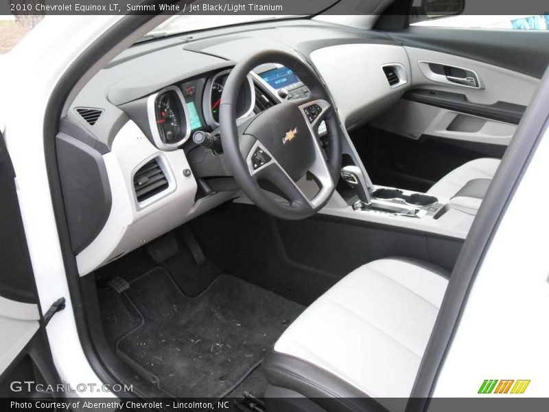 Summit White / Jet Black/Light Titanium 2010 Chevrolet Equinox LT