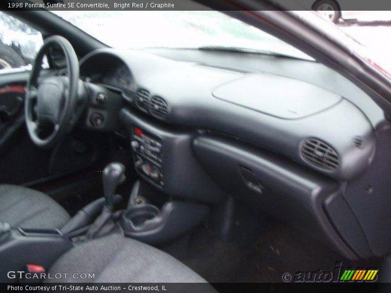 Bright Red / Graphite 1998 Pontiac Sunfire SE Convertible