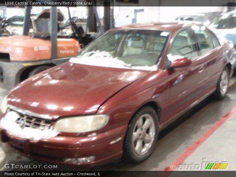Cranberry Red / Stone Gray 1998 Cadillac Catera