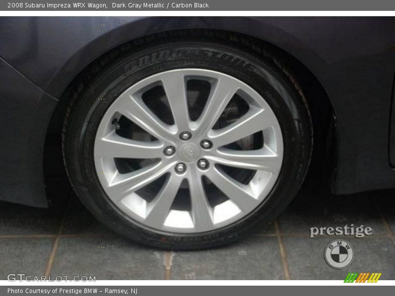 Dark Gray Metallic / Carbon Black 2008 Subaru Impreza WRX Wagon