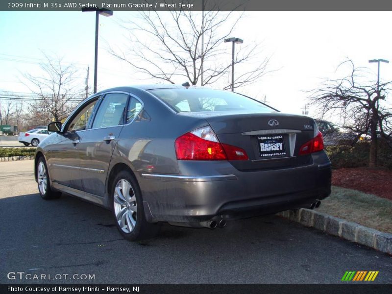 Platinum Graphite / Wheat Beige 2009 Infiniti M 35x AWD Sedan