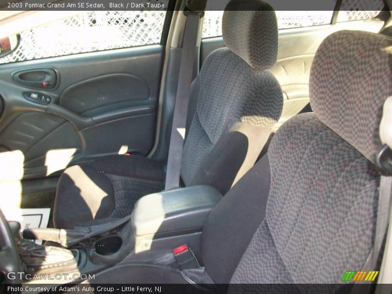Black / Dark Taupe 2003 Pontiac Grand Am SE Sedan