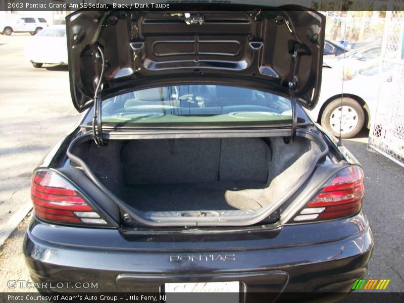 Black / Dark Taupe 2003 Pontiac Grand Am SE Sedan