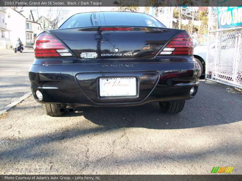 Black / Dark Taupe 2003 Pontiac Grand Am SE Sedan