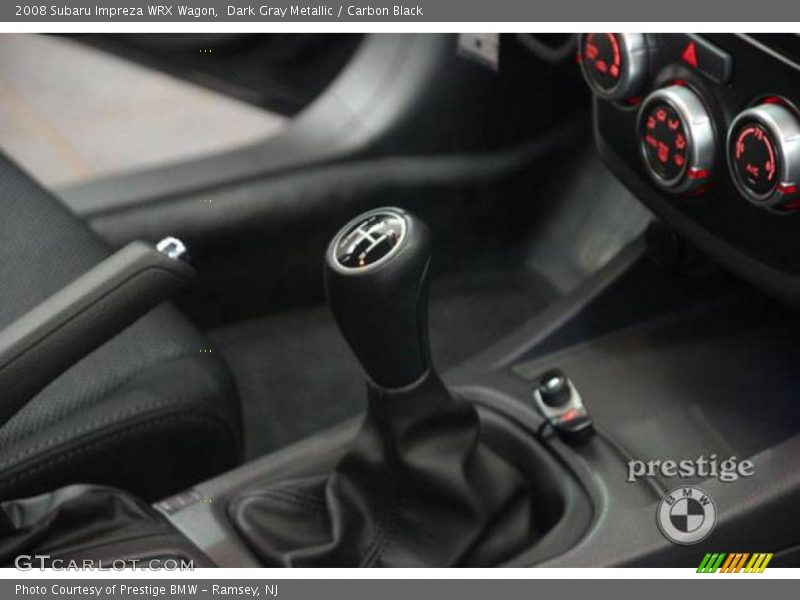 Dark Gray Metallic / Carbon Black 2008 Subaru Impreza WRX Wagon
