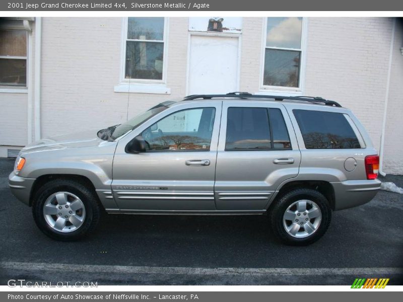 Silverstone Metallic / Agate 2001 Jeep Grand Cherokee Limited 4x4
