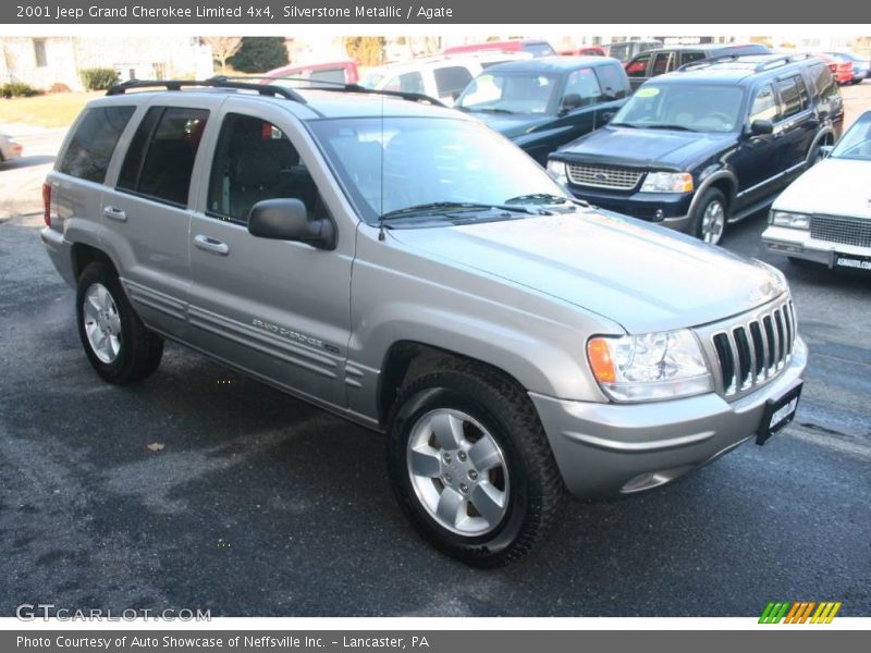 Silverstone Metallic / Agate 2001 Jeep Grand Cherokee Limited 4x4