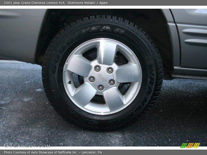 Silverstone Metallic / Agate 2001 Jeep Grand Cherokee Limited 4x4