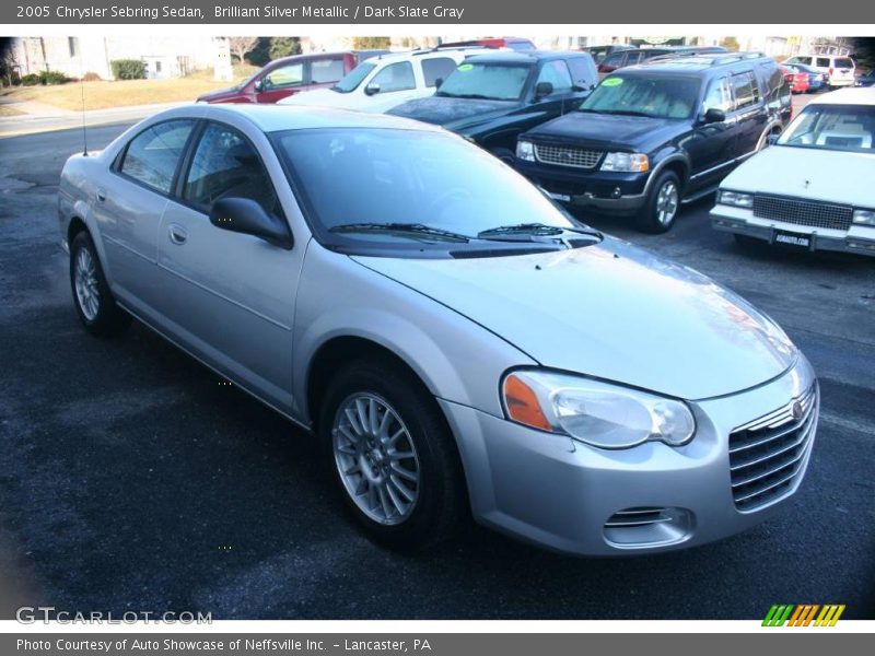 Brilliant Silver Metallic / Dark Slate Gray 2005 Chrysler Sebring Sedan