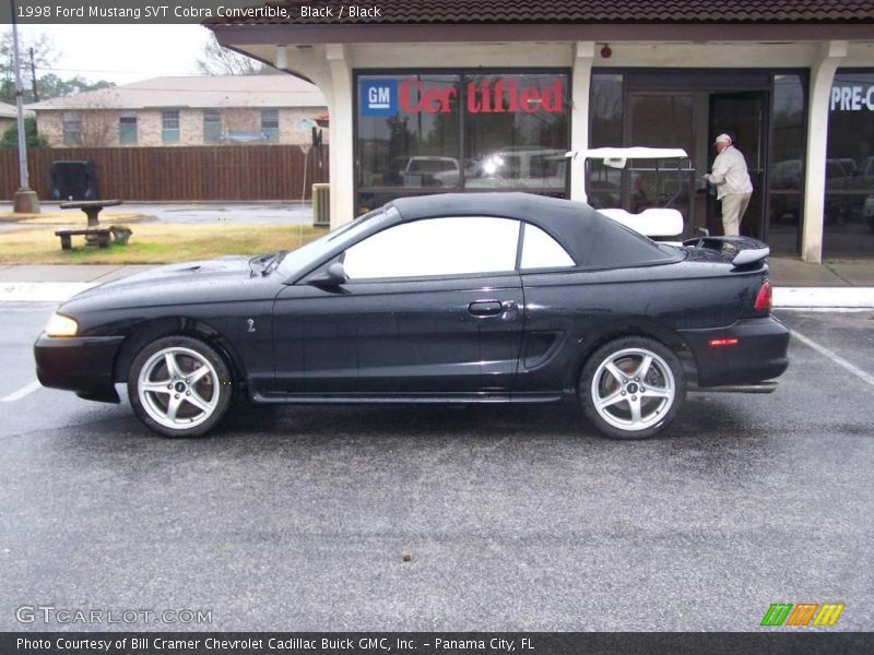 Black / Black 1998 Ford Mustang SVT Cobra Convertible