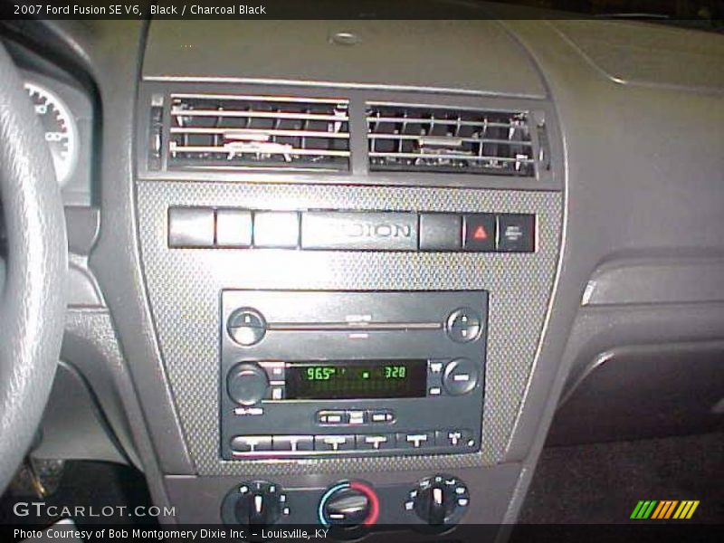 Black / Charcoal Black 2007 Ford Fusion SE V6