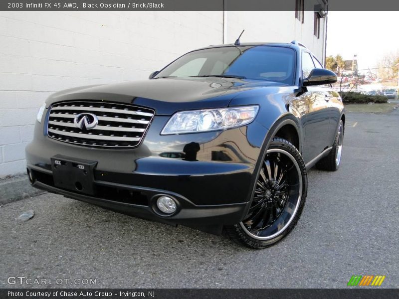 Black Obsidian / Brick/Black 2003 Infiniti FX 45 AWD
