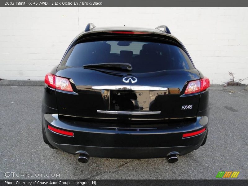 Black Obsidian / Brick/Black 2003 Infiniti FX 45 AWD