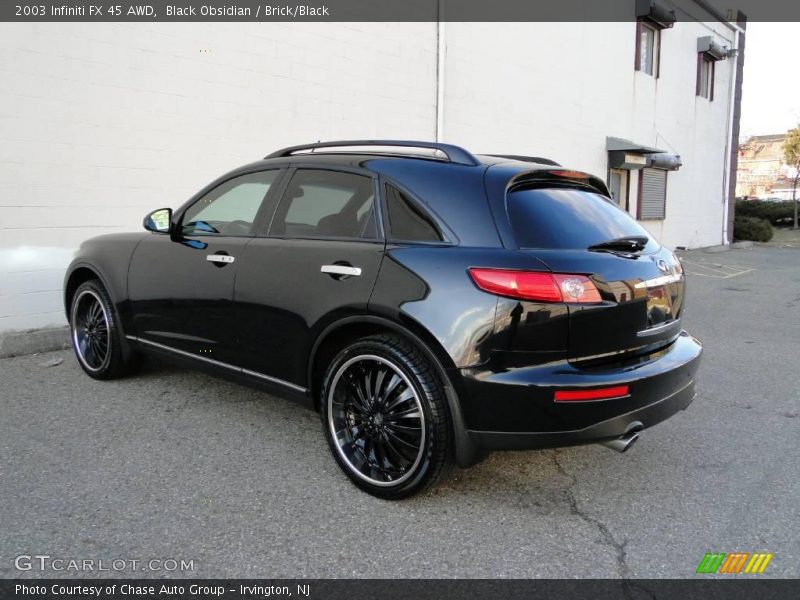 Black Obsidian / Brick/Black 2003 Infiniti FX 45 AWD