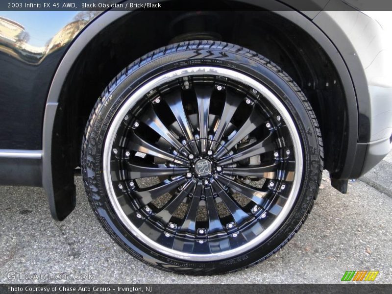 Black Obsidian / Brick/Black 2003 Infiniti FX 45 AWD