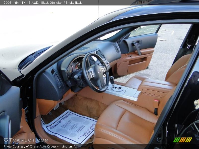 Black Obsidian / Brick/Black 2003 Infiniti FX 45 AWD