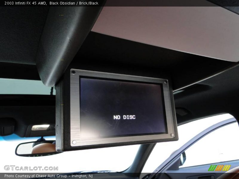 Black Obsidian / Brick/Black 2003 Infiniti FX 45 AWD