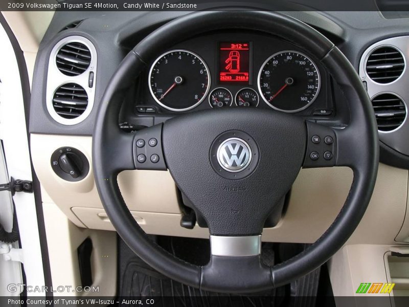 Candy White / Sandstone 2009 Volkswagen Tiguan SE 4Motion