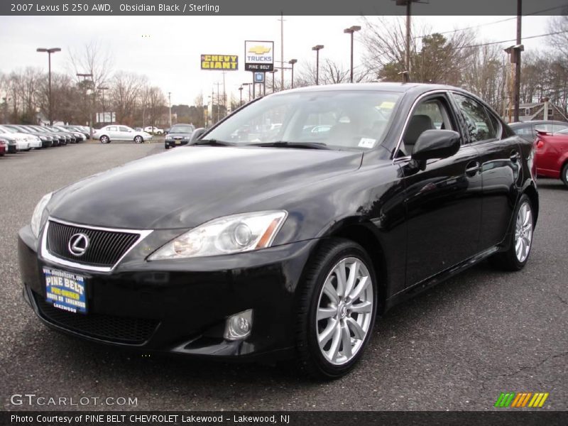 Obsidian Black / Sterling 2007 Lexus IS 250 AWD