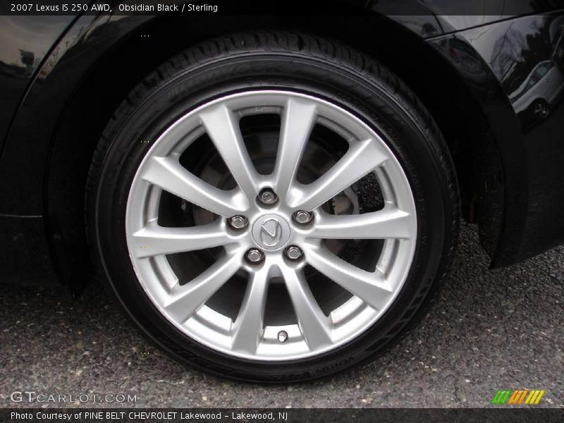 Obsidian Black / Sterling 2007 Lexus IS 250 AWD