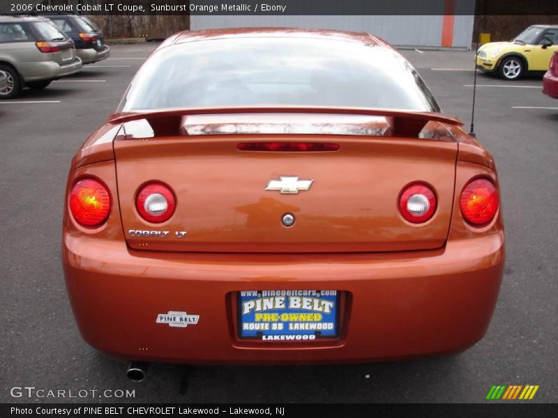 Sunburst Orange Metallic / Ebony 2006 Chevrolet Cobalt LT Coupe