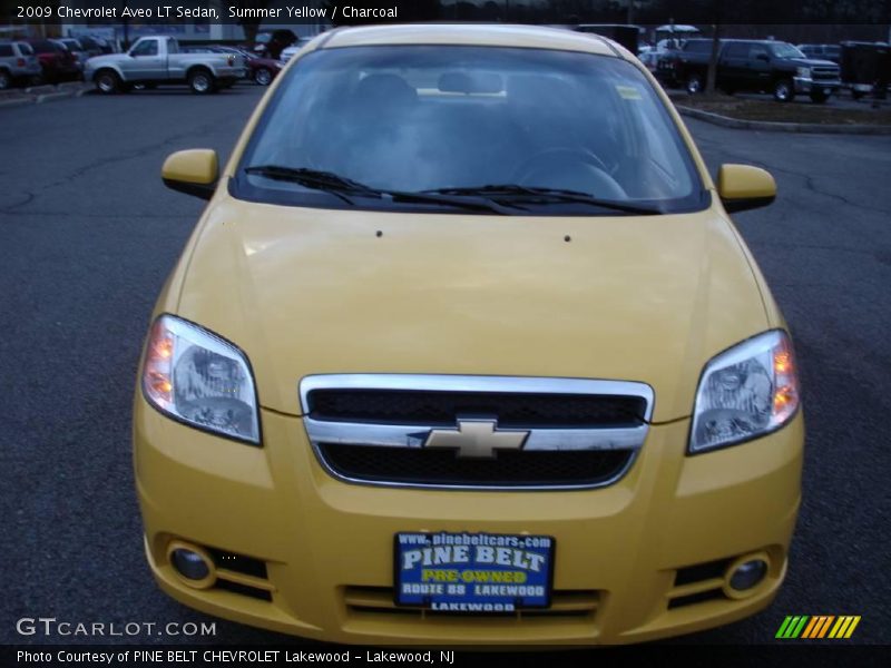 Summer Yellow / Charcoal 2009 Chevrolet Aveo LT Sedan