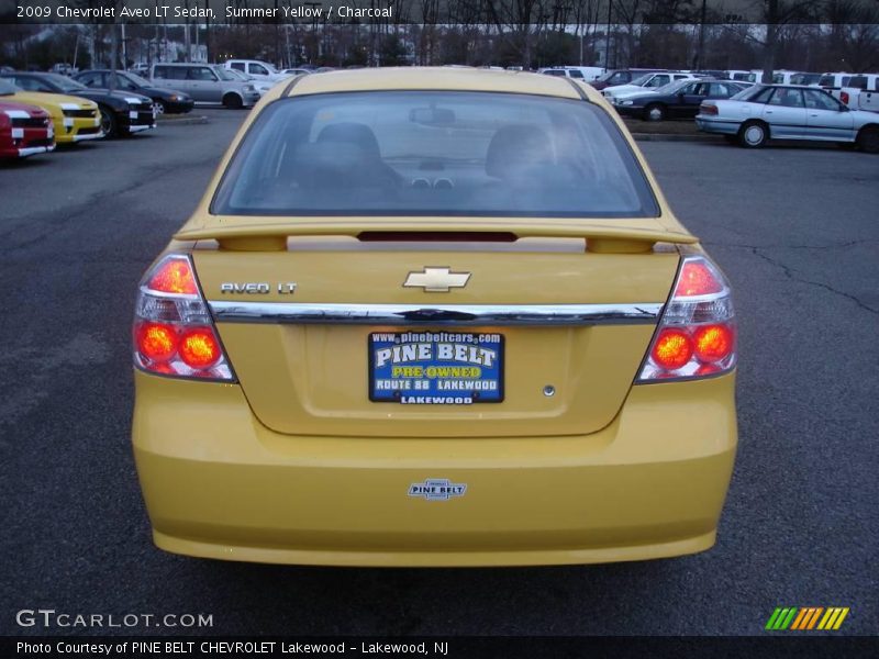 Summer Yellow / Charcoal 2009 Chevrolet Aveo LT Sedan